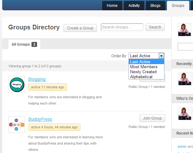 The Groups Directory
